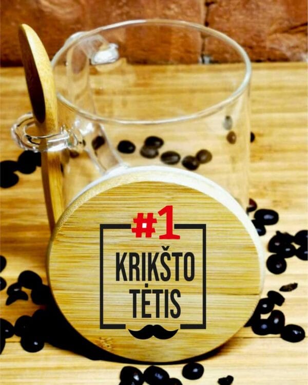 Stiklinis puodelis #1 Krikšto tėtis