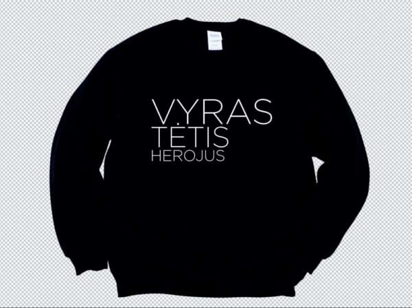 Džemperis "Tėtis, vyras, herojus" - Image 2