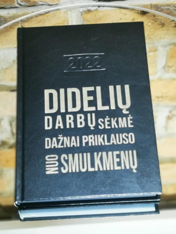 2025 m. Darbo knyga A5 formato Didelių darbų sėkmė