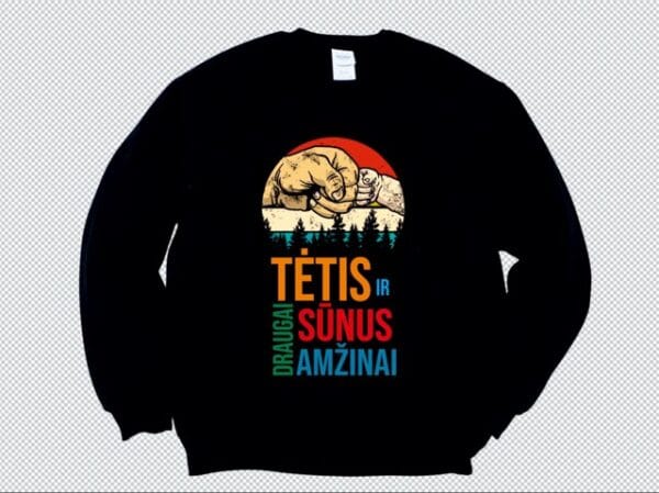 Džemperis spalvotas Tėtis ir sūnus - Image 2
